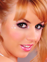 Lexi Belle posing in her sexy valentines lingerie